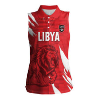 Custom Libya Football Women Sleeveless Polo Shirt Forza Libya
