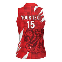 Custom Libya Football Women Sleeveless Polo Shirt Forza Libya