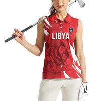 Custom Libya Football Women Sleeveless Polo Shirt Forza Libya