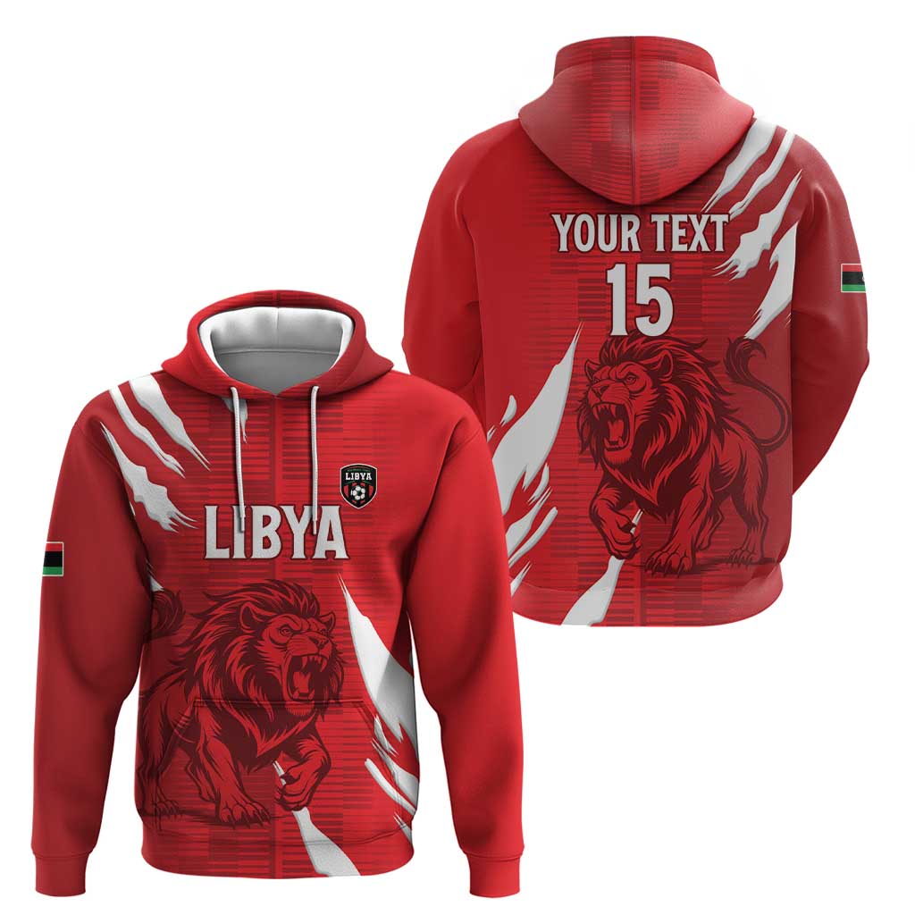 Custom Libya Football Zip Hoodie Forza Libya