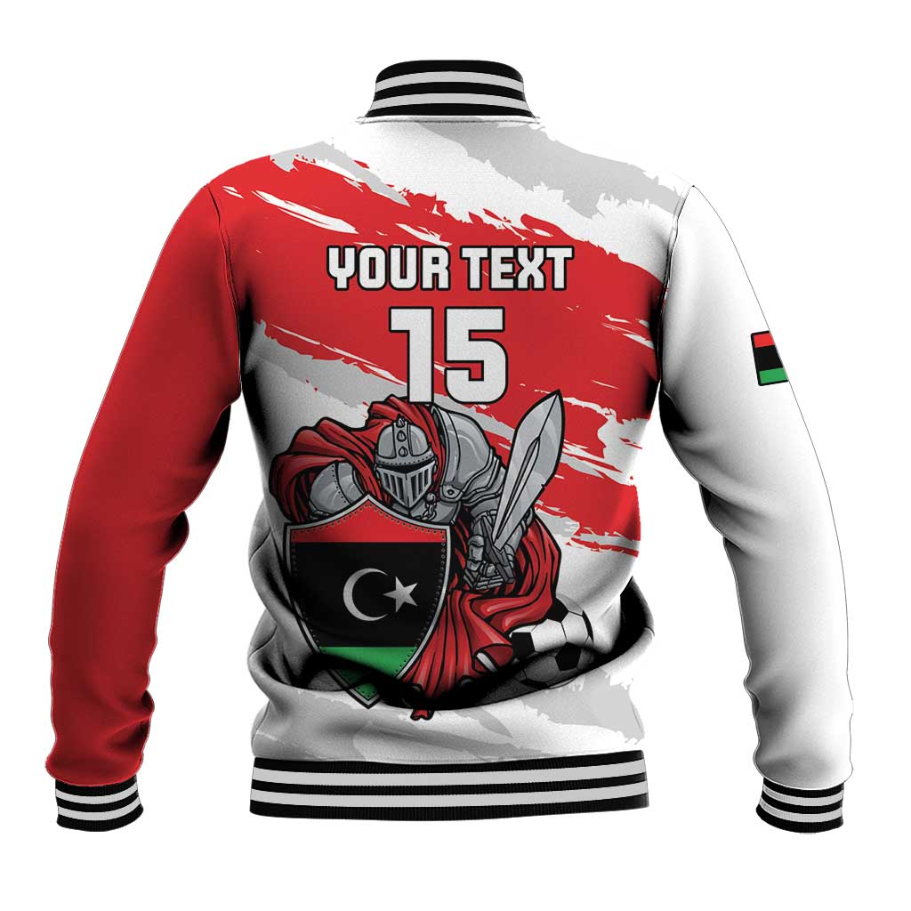 Custom Libya Football Baseball Jacket Yalla Fursan Al-Mutawasit