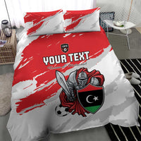 Custom Libya Football Bedding Set Yalla Fursan Al-Mutawasit