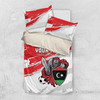 Custom Libya Football Bedding Set Yalla Fursan Al-Mutawasit