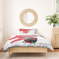 Custom Libya Football Bedding Set Yalla Fursan Al-Mutawasit