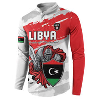 Custom Libya Football Button Sweatshirt Yalla Fursan Al-Mutawasit