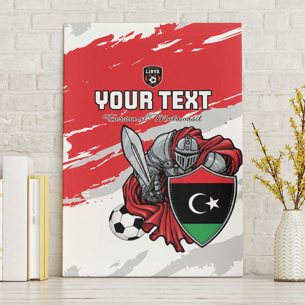 Custom Libya Football Canvas Wall Art Yalla Fursan Al-Mutawasit