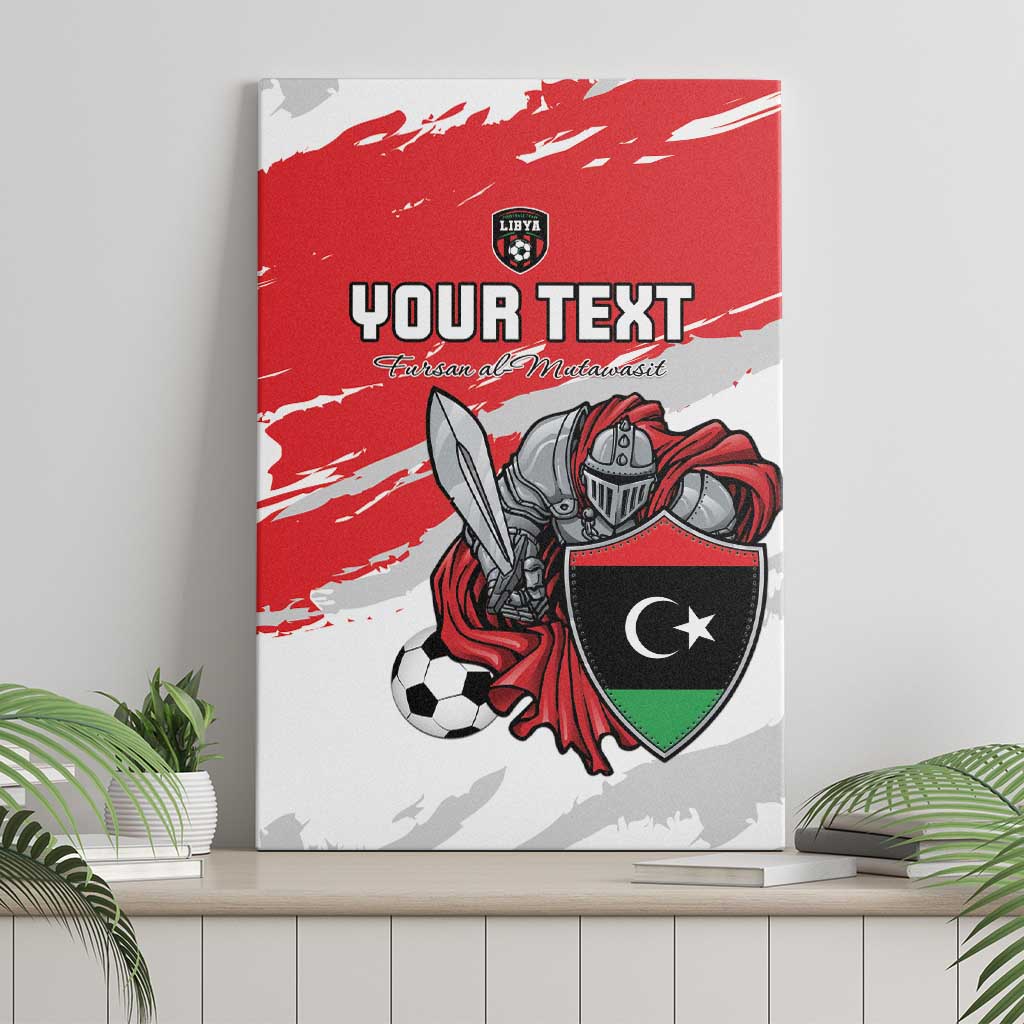 Custom Libya Football Canvas Wall Art Yalla Fursan Al-Mutawasit