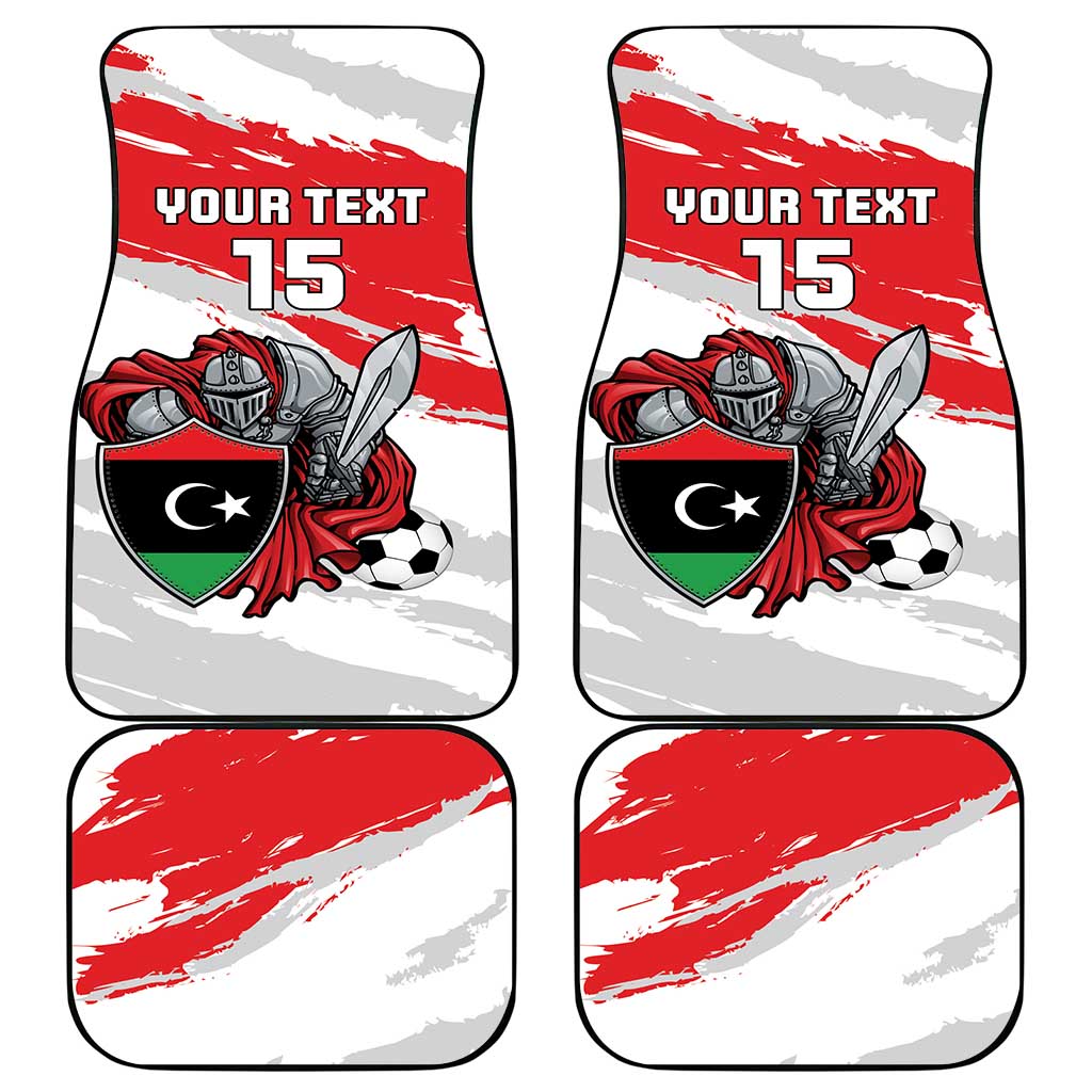 Custom Libya Football Car Mats Yalla Fursan Al-Mutawasit