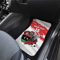 Custom Libya Football Car Mats Yalla Fursan Al-Mutawasit
