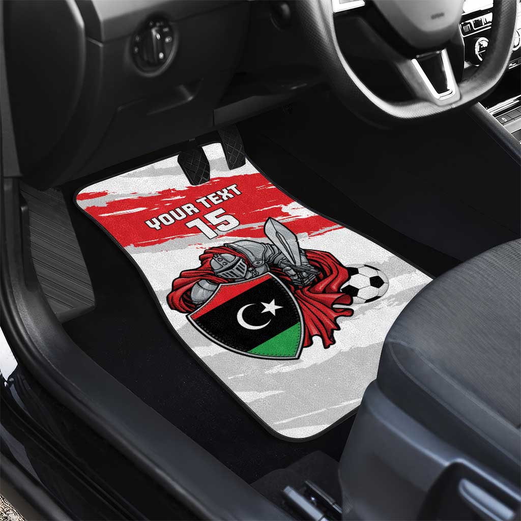 Custom Libya Football Car Mats Yalla Fursan Al-Mutawasit