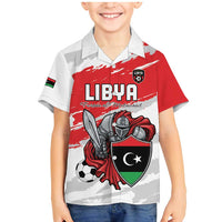 Custom Libya Football Family Matching Mermaid Dress and Hawaiian Shirt Yalla Fursan Al-Mutawasit