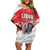 Custom Libya Football Family Matching Off Shoulder Short Dress and Hawaiian Shirt Yalla Fursan Al-Mutawasit