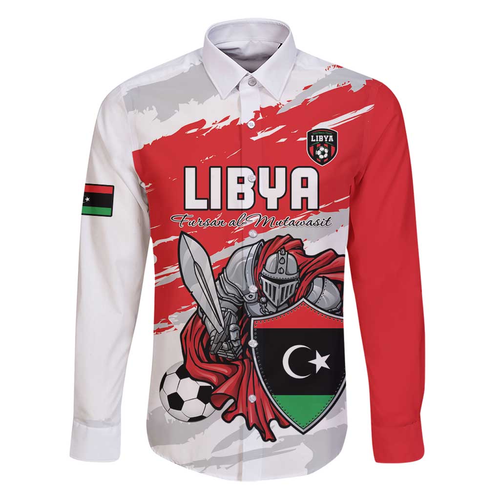 Custom Libya Football Family Matching Puletasi and Hawaiian Shirt Yalla Fursan Al-Mutawasit