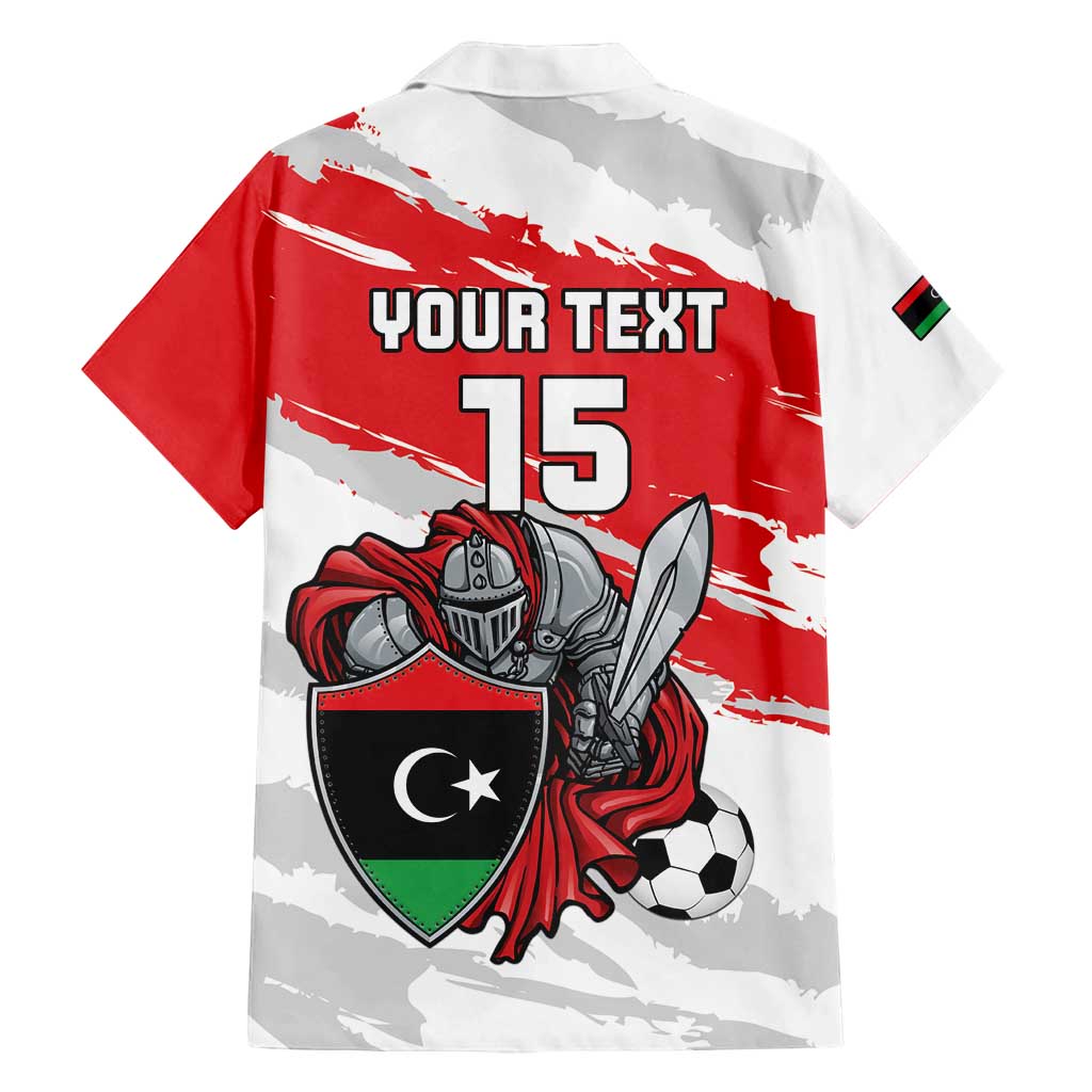 Custom Libya Football Family Matching Tank Maxi Dress and Hawaiian Shirt Yalla Fursan Al-Mutawasit