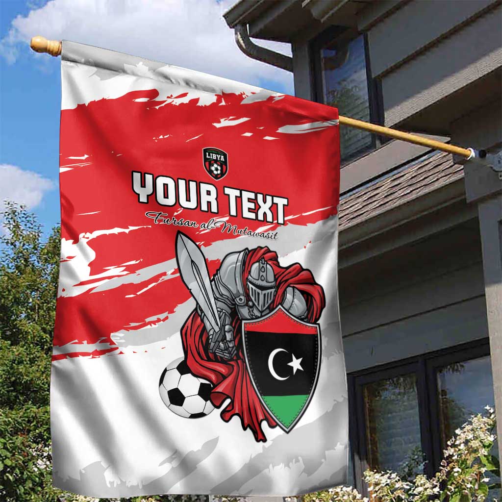 Custom Libya Football Garden Flag Yalla Fursan Al-Mutawasit