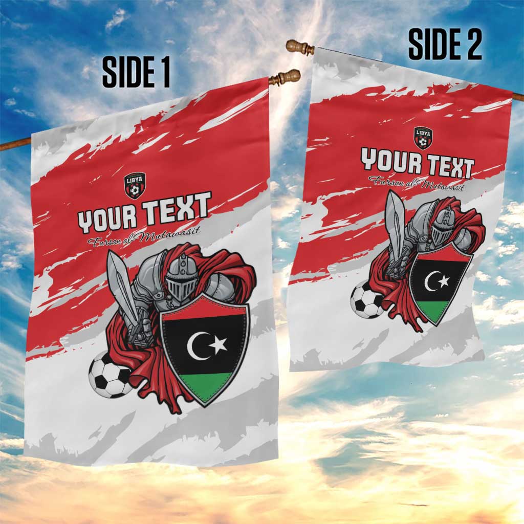 Custom Libya Football Garden Flag Yalla Fursan Al-Mutawasit