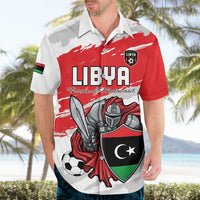 Custom Libya Football Hawaiian Shirt Yalla Fursan Al-Mutawasit