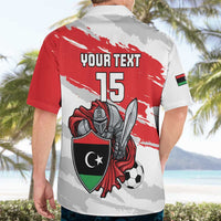 Custom Libya Football Hawaiian Shirt Yalla Fursan Al-Mutawasit