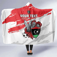 Custom Libya Football Hooded Blanket Yalla Fursan Al-Mutawasit