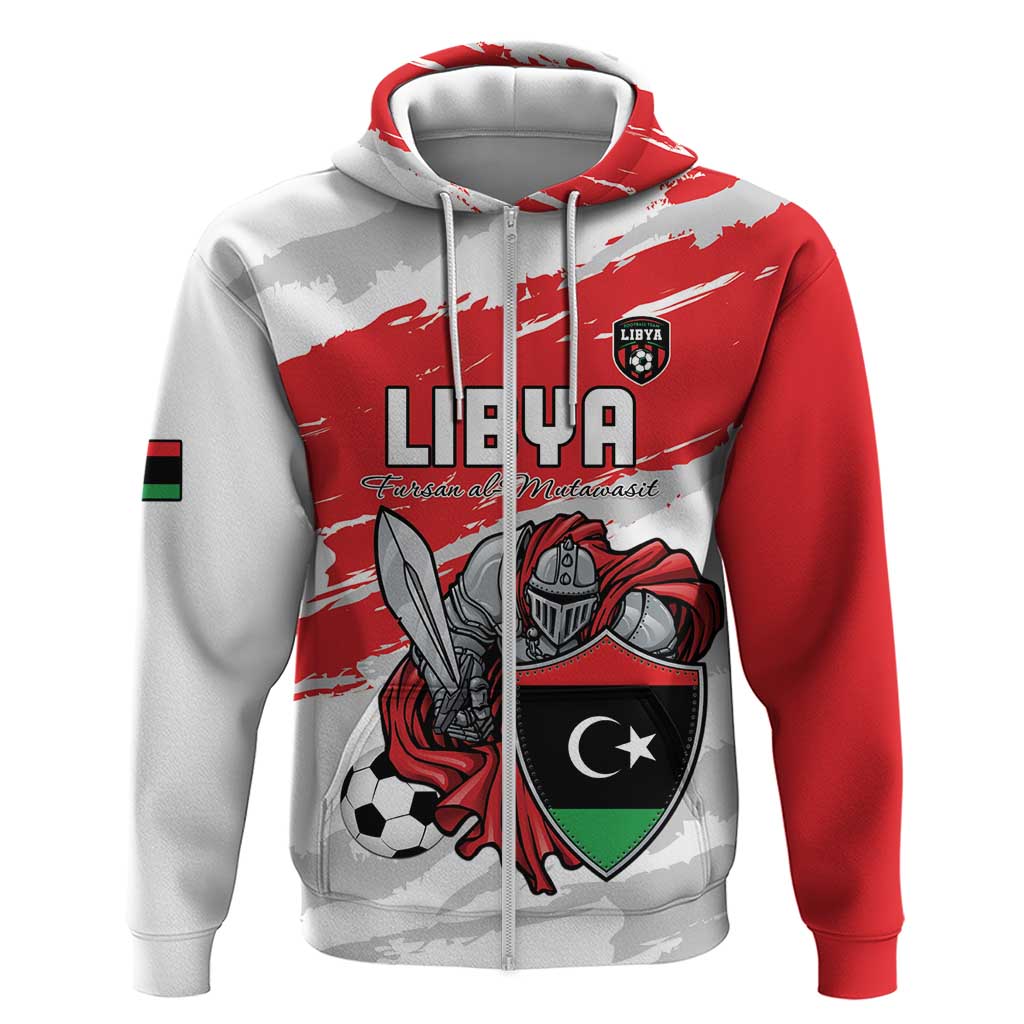 Custom Libya Football Hoodie Yalla Fursan Al-Mutawasit