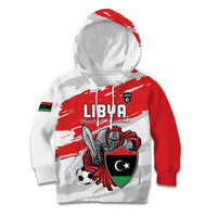 Custom Libya Football Kid Hoodie Yalla Fursan Al-Mutawasit
