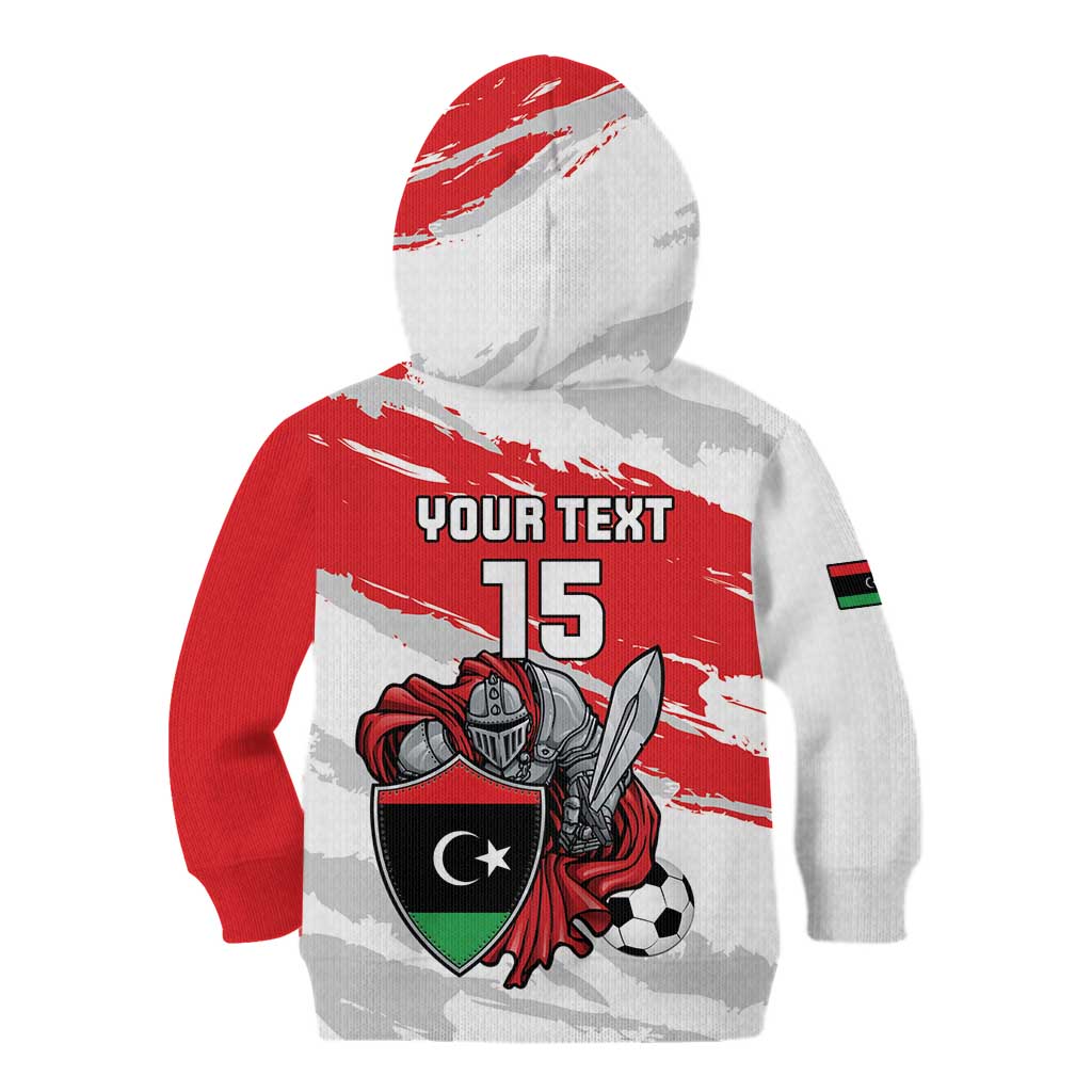 Custom Libya Football Kid Hoodie Yalla Fursan Al-Mutawasit