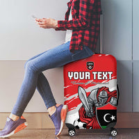 Custom Libya Football Luggage Cover Yalla Fursan Al-Mutawasit
