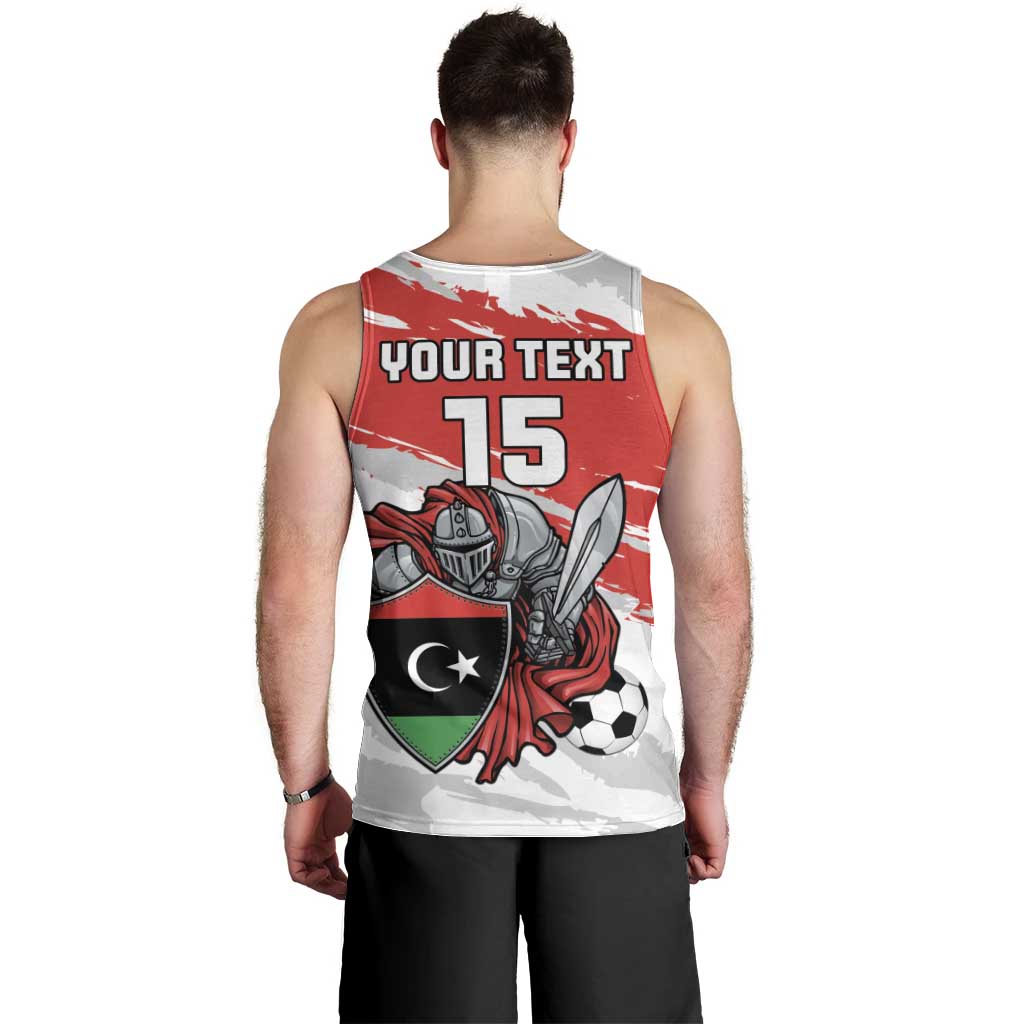 Custom Libya Football Men Tank Top Yalla Fursan Al-Mutawasit