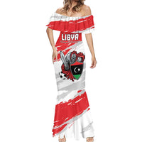 Custom Libya Football Mermaid Dress Yalla Fursan Al-Mutawasit