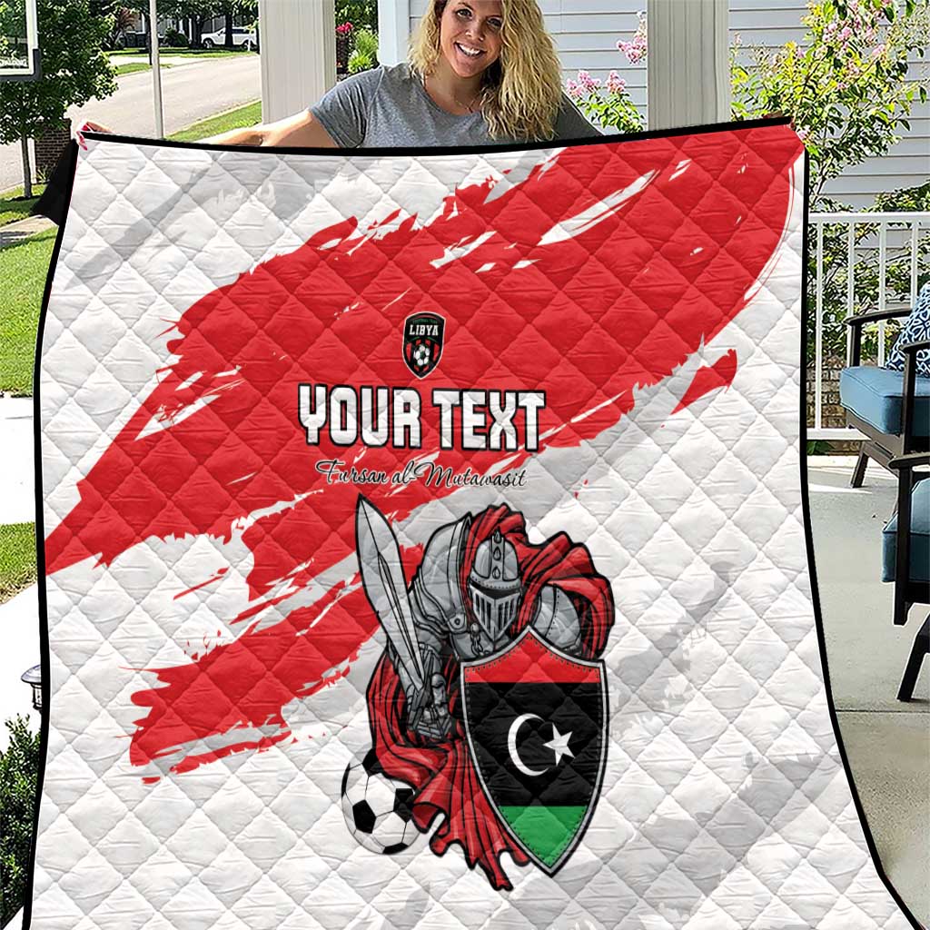 Custom Libya Football Quilt Yalla Fursan Al-Mutawasit