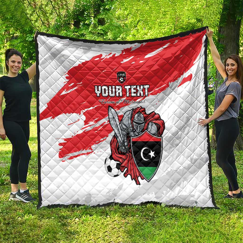 Custom Libya Football Quilt Yalla Fursan Al-Mutawasit