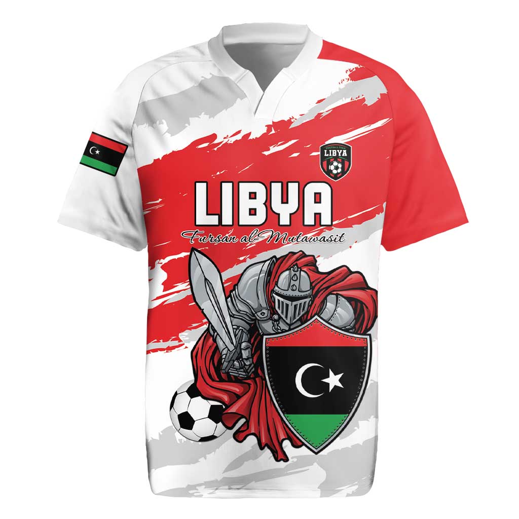 Custom Libya Football Rugby Jersey Yalla Fursan Al-Mutawasit