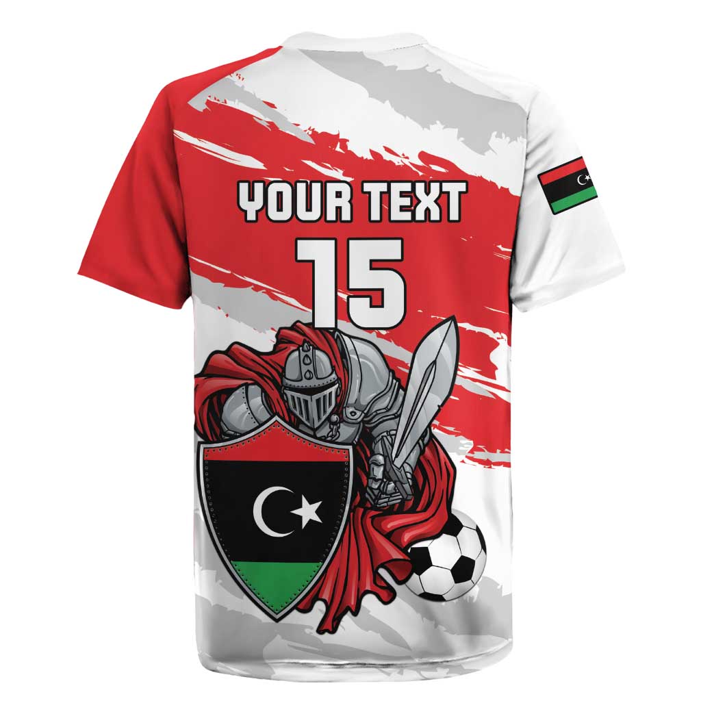 Custom Libya Football Rugby Jersey Yalla Fursan Al-Mutawasit