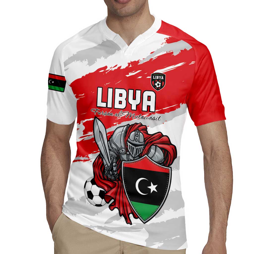 Custom Libya Football Rugby Jersey Yalla Fursan Al-Mutawasit