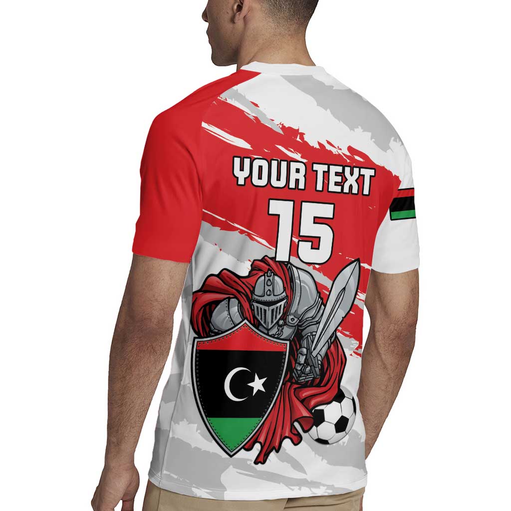 Custom Libya Football Rugby Jersey Yalla Fursan Al-Mutawasit