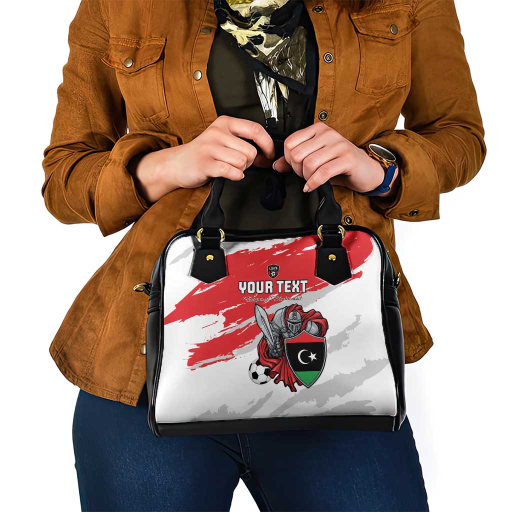 Custom Libya Football Shoulder Handbag Yalla Fursan Al-Mutawasit