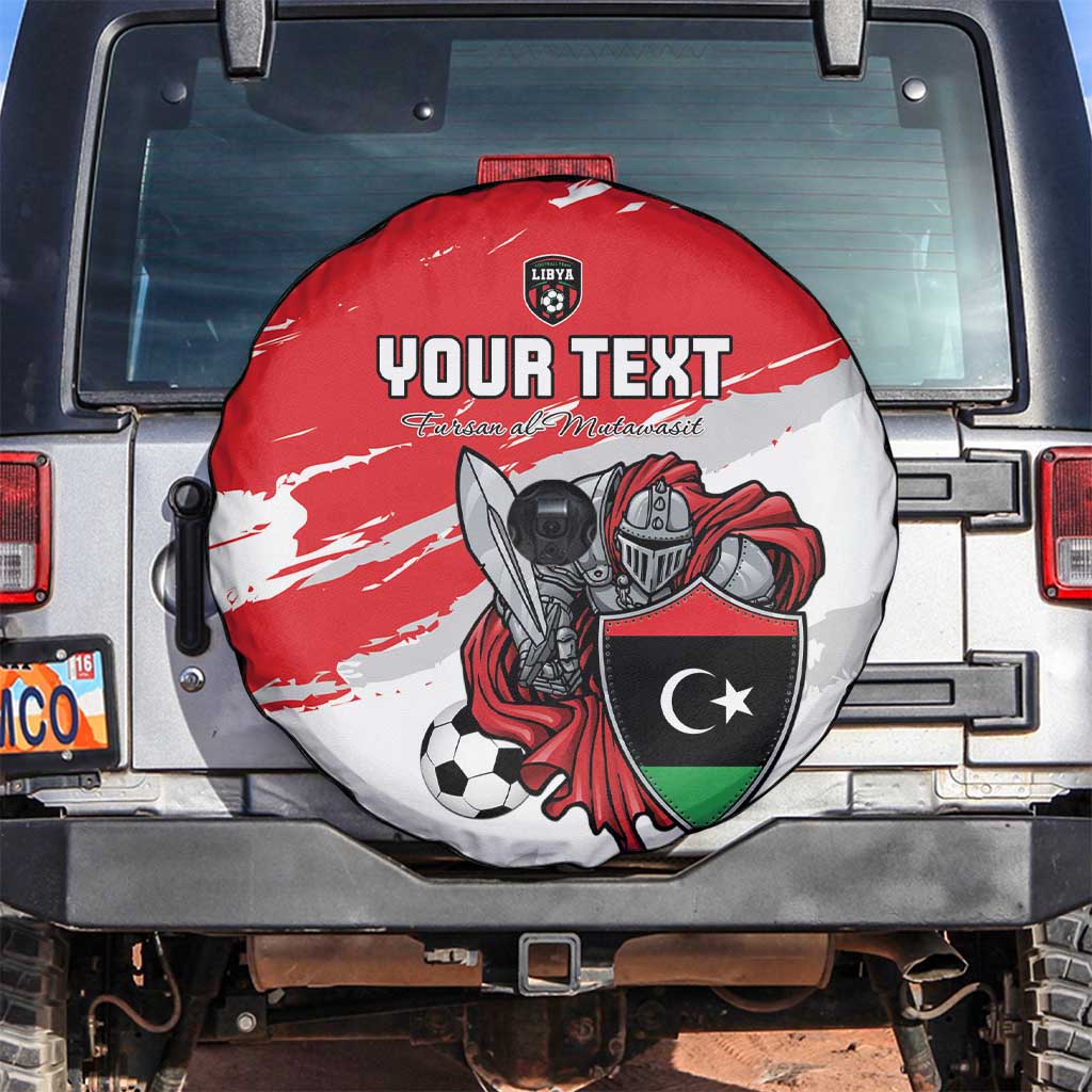 Custom Libya Football Spare Tire Cover Yalla Fursan Al-Mutawasit
