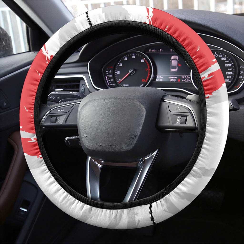 Libya Football Steering Wheel Cover Yalla Fursan Al-Mutawasit
