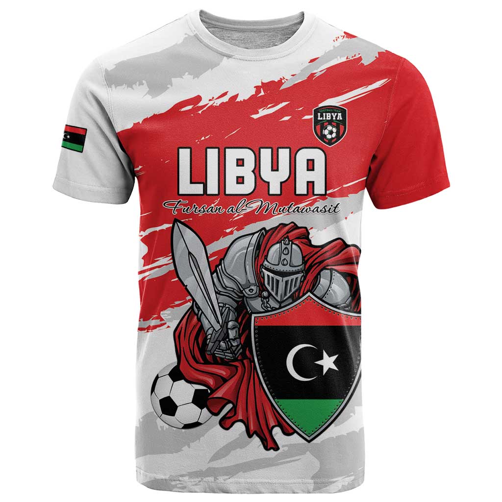 Custom Libya Football T Shirt Yalla Fursan Al-Mutawasit
