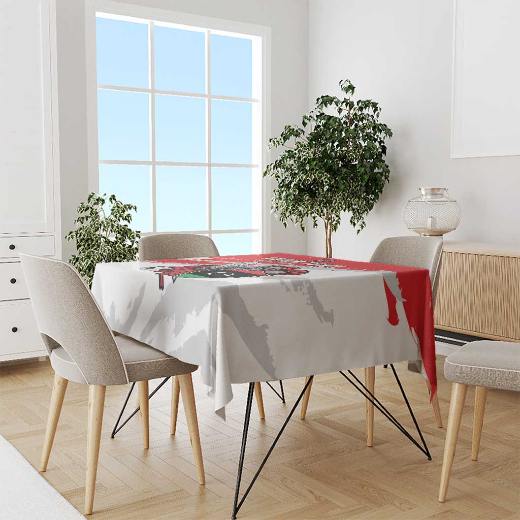 Custom Libya Football Tablecloth Yalla Fursan Al-Mutawasit