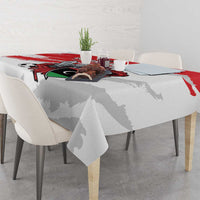 Custom Libya Football Tablecloth Yalla Fursan Al-Mutawasit