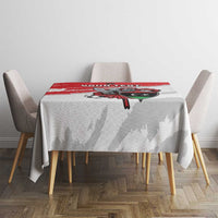 Custom Libya Football Tablecloth Yalla Fursan Al-Mutawasit