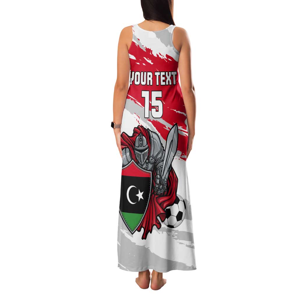 Custom Libya Football Tank Maxi Dress Yalla Fursan Al-Mutawasit