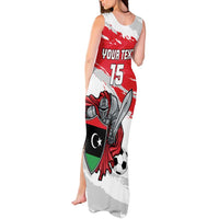 Custom Libya Football Tank Maxi Dress Yalla Fursan Al-Mutawasit