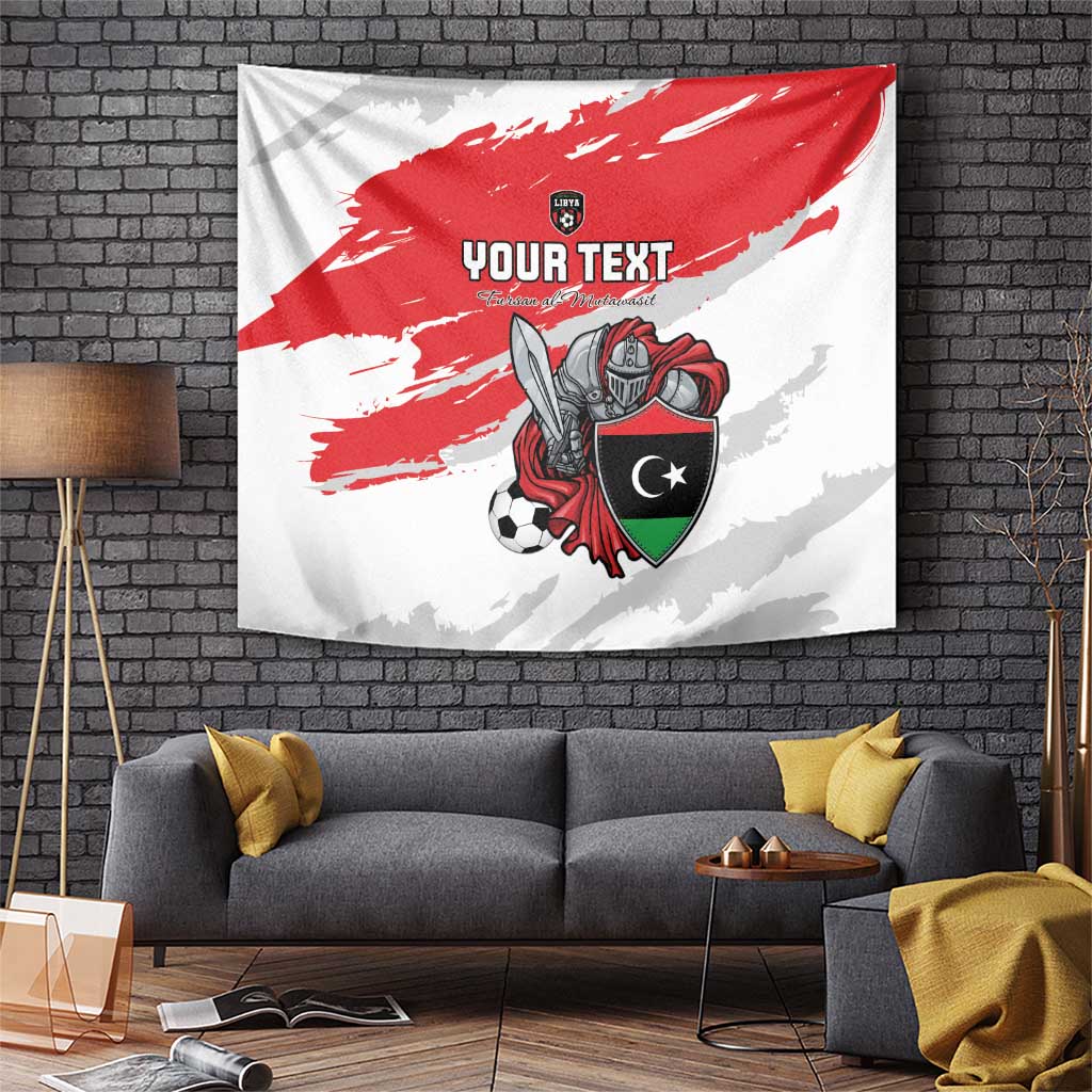 Custom Libya Football Tapestry Yalla Fursan Al-Mutawasit