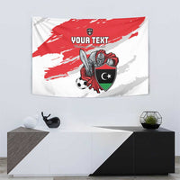 Custom Libya Football Tapestry Yalla Fursan Al-Mutawasit