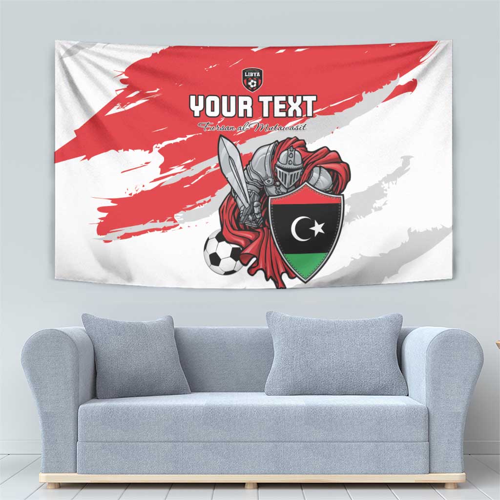 Custom Libya Football Tapestry Yalla Fursan Al-Mutawasit