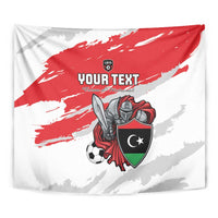 Custom Libya Football Tapestry Yalla Fursan Al-Mutawasit