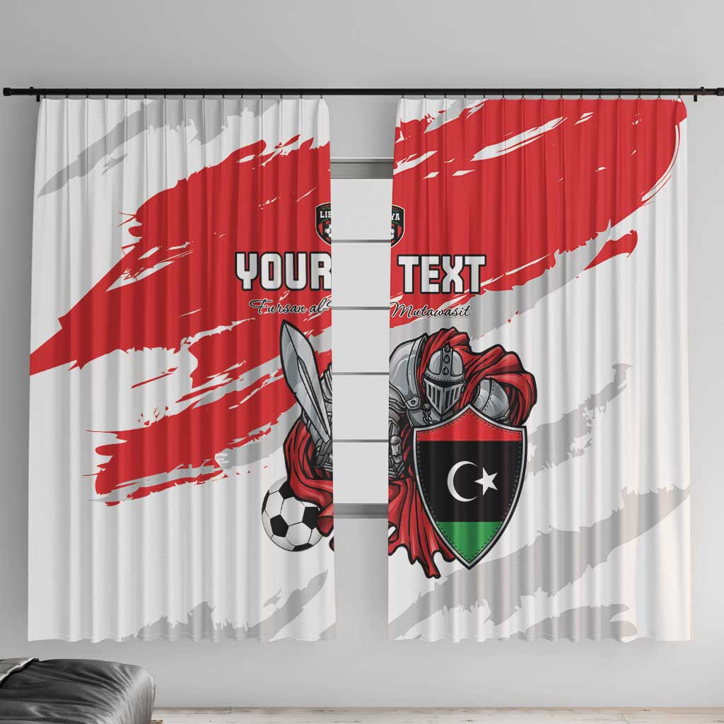 Custom Libya Football Window Curtain Yalla Fursan Al-Mutawasit