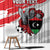 Custom Libya Football Window Curtain Yalla Fursan Al-Mutawasit
